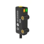 Banner Q2X Series Miniature Laser Sensor, Adjustable Field Sensor Range 18-150 mm, Input 10-30 V DC Output LO (Light Operate) Bipolar 1 NPN, 1 PNP 150 mm (6 in) 4-pin M8 Pigtail QD, IP67, Q2XABAF150-Q